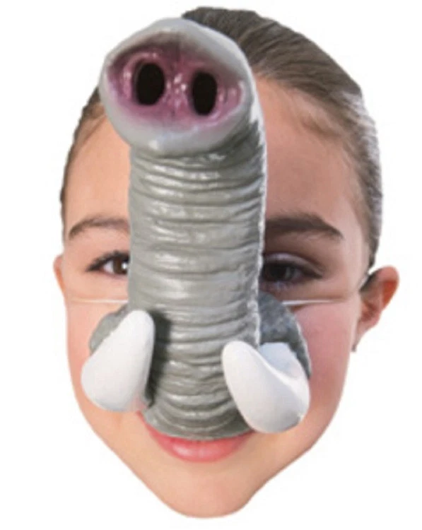 Colmillos nariz elefante tronco animal disfraz Halloween niño accesorio Foto 1 de 1