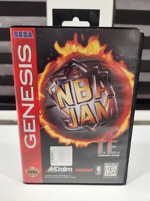 NBA Jam TE Tournament Edition (Sega Genesis, 1995) CIB With Manual  - Image 1 of 4