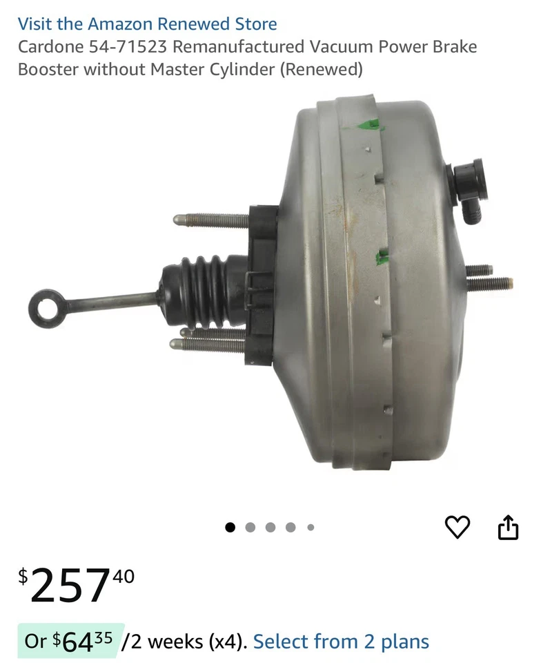 Amplificador de freno Cardone 54-71523 Chevy Silverado Tahoe Cadillac GMC Yukon Foto 1 de 4