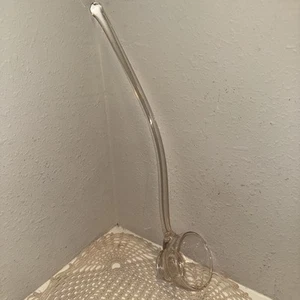 Mestolo ciotola punzone vetro trasparente vintage beccuccio singolo 17,5” molto bello - Foto 1 di 17