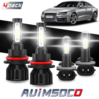 4x para 2001 2002 2003 Dodge Durango combo de farol de LED 80W feixe Hi/Lo + luz de neblina - Imagem 1 de 4