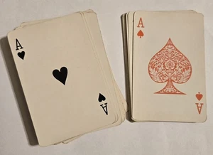 Used Vintage Reverse Color Playing Card Deck No Jokers - Picture 1 of 2