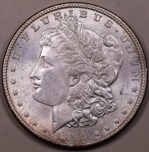1896-P Morgan Dollar BU **RARE ORIGINAL UNCIRCULATED COIN*** - Picture 1 of 2