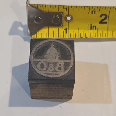 Impressora a tinta tipográfica Early B & O Railroad RR bloco selo trem - Imagem 1 de 3