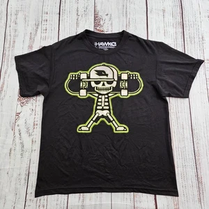 Tony Hawk Skateboard Skeleton Black Short Sleeve Performance T-Shirt Boys' L - Picture 1 of 6