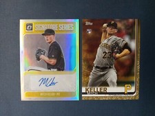 2018 Panini Donruss Optic Signature Series Mitch Keller #SS-MK Auto & Topps Gold