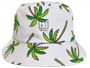 Cappello a secchiello edizione limitata Voxi Drop Palm Tree Design Summer Festival bianco - Foto 1 di 10