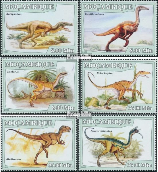 Sellos Mozambique 2007 Mi 2964-2969 (completos. edición) Dinosaurios MNH 2007 Foto 1 de 1