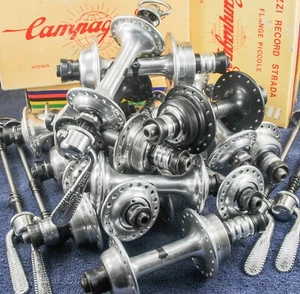 Vintage Campagnolo Nuovo Super Record Road Bike HUBS 28h 32h 36h 40h Bicycle NOS - Picture 1 of 215