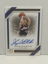 2020-21 Panini National Treasures Peerless Sig, Bronze John Stockton auto/25 HOF