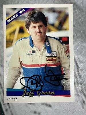 Tarjeta Maxx 1994 firmada automáticamente por Jeff Green #192 NASCAR Foto 1 de 2