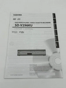 Toshiba SD-V296KU, reproductor de video DVD/grabadora de casete de video (solo manual del propietario) - Imagen 1 de 2