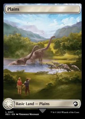 Jurassic World Collection - Plains Full Art REX 21 - NM EN - Magic MTG - Bild 1 von 2