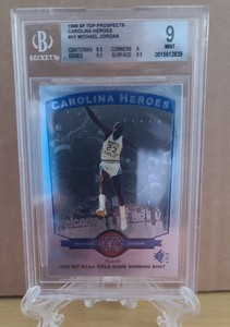 1998 SP Top Prospects Carolina Heroes #H1 Michael Jordan BGS 9 Mint