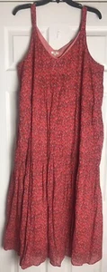 Maxi abito Joie XL smanicato a strati 100% cotone casetta contadina prateria - Foto 1 di 7