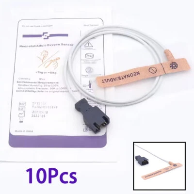 9pin Disposable Neonate/Adult SpO2 Adhesive Sensor for Masimo M-LNCS Oximax 10Pc - Image 1 of 4