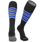 Striped OTC Baseball, Softball, Football Socks - Black, White, Royal Blue