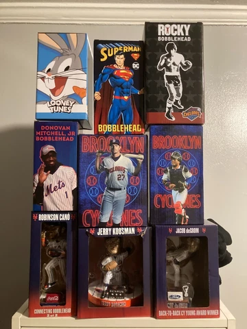 9 Brooklyn Cyclones Bobbleheads Cano, Alvarez, Alonso, Degrom, Koosman, 4 more Cover
