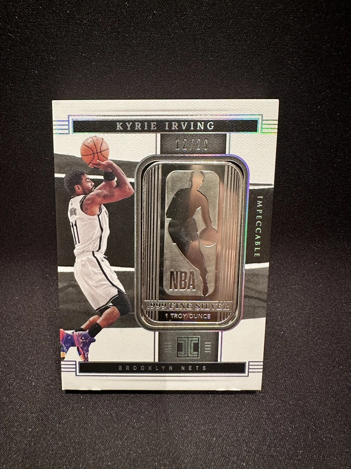 2021 Impeccable #16 Kyrie Irving .999 Fine Silver 1 Troy Ounce Oz /20 - Image 1 of 4