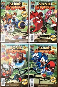 Lot 600: SONIC BOOM SPECIAL First Issues 4 COMIC BOOK SET 1A-1D 2014 Bagged NEW - Picture 1 of 8