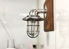 Antique Silver White Shade Aluminium Lamp Light Wall Fixture For Home Outdoor