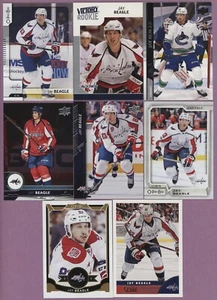 HUGE CAPITALS CANUCKS JAY BEAGLE 14 ASSORTED CARDS LOT WITH 8 DIFFERENT CANADA - Picture 1 of 1