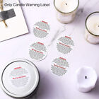 Safety Sticker Tins Waterproof Candle Warning Label Self Signs