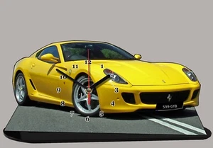 Modellautos, Ferrari 599 gtb Fiorano -01 mit Uhr 11,8x 7,8 Zoll - Bild 1 von 1