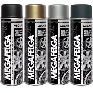 Deco Color 4er Sparpack MEGAFELGA 500ml Felgenlack Lackspray Sprühlack KFZ Spray - Bild 1 von 14
