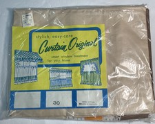 Vintage 1970’s Korvettes Window Treatment Curtain Brown/Orange Lace New! (2)