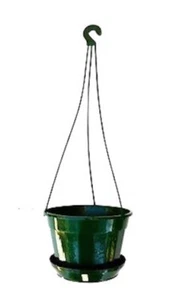 140mm Hanging Basket Pot with Saucer x 10sets - Indoor Outdoor Plant or Herbs - Picture 1 of 2