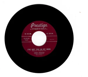JIMMY GRISSOM i've got you on my mind U.S. PRESTIGE 45rpm_orig 1962 R&B popcorn - Picture 1 of 1