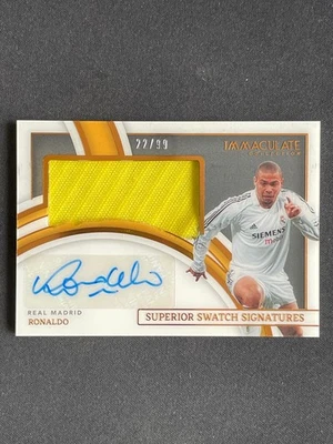 Ronaldo 2022-23 Panini Immaculate Collection Superior Swatch Signatures 22/99 - Image 1 of 2