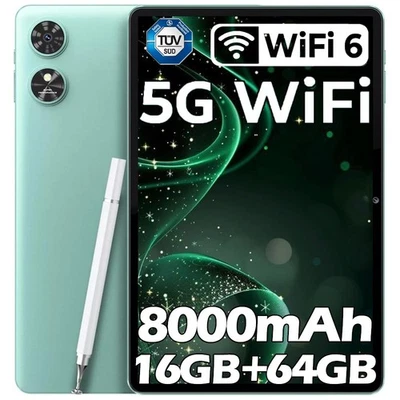 OUKITEL OT6 WiFi Tablets 8000mAh Android 13 Tablet 10.1 Zoll Widevine L1 - Grün - Bild 1 von 4