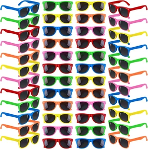 48 Pack Kids Neon Sunglasses Party Favors Sunglasses in Bulk Beach Pool Glasses, - Picture 1 of 12