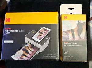 Kodak Bundle - Kodak PD480 iPhone Photo Printer Dock With Cartridge & Paper, New - Picture 1 of 9