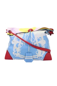 Hermes Womens Silk Geometric Print Brides de Gala Crossbody Handbag Multicolor - Bild 1 von 17
