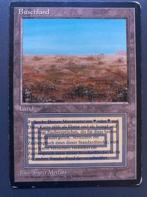 MTG Scrubland Foreign Revised German Edition - Image 1 of 4