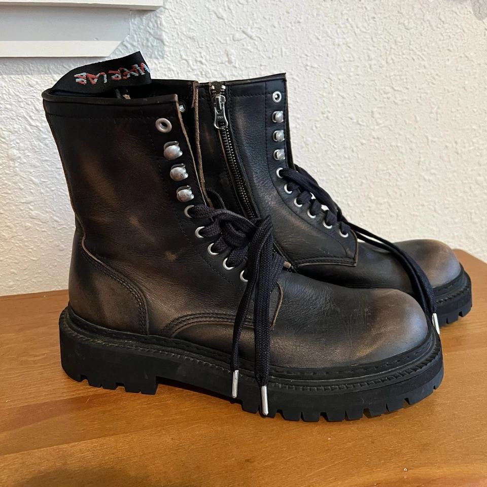 Ботинки Camper Lab EKI трехцветные кожаные женские размер США 11 ЕС 42 коричневые на шнуровке - Изображение 1 из 4