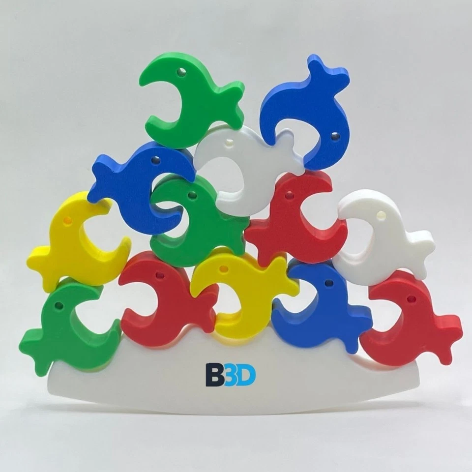 Fish Balance Game 3D Printed Educational Focus Game for Children, Adults Gift - Image 1 of 2