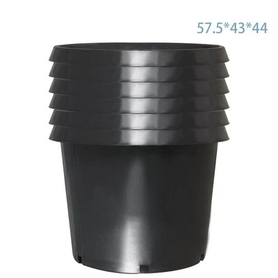 Vasos de cultivo de jardim de plástico preto para quarto de bebê premium Pro Cal 5/10 peças - Imagem 1 de 4
