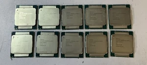 (Lot of 10) Intel Xeon E5-1650V3 3.5GHz 6-Core 15M Cache CPU Processor "Q5E" - Picture 1 of 3