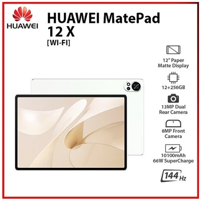 (Wi-Fi) HUAWEI MatePad 12 X 12GB+256GB WHITE Octa Core HarmonyOS PC Tablet - Image 1 of 4
