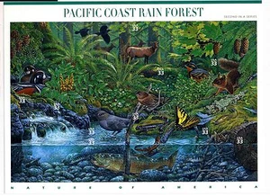 US Scott #3378 Pacific Coast Rain Forest 2nd in Series Pane of 10 MNH*FREE SHIP* - Picture 1 of 1