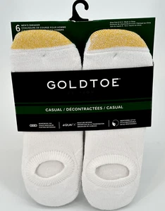 Gold Toe Edition No Show Moisture Wicking Perfect Fit Sock 6 Pack SZ 6-12.5 - Picture 1 of 3
