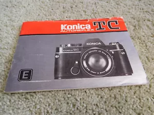 Konica TC Camera owners manual - Picture 1 of 1