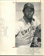 1971 Press Photo Portrait of Chicago Cubs' baseball player Ferguson Jenkins