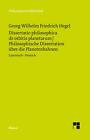 Dissertatio philosophica de orbitis planetarum. Philosophische Dissertation ...