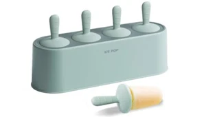 4-Piece Silicone Popsicle Molds - Easy Release, Reusable DIY Ice Cream Maker - Picture 1 of 8