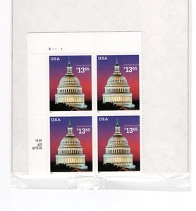 US 2002 ** Sc 3648 Plate Block Express Mail In Original Post Office Packaging - Picture 1 of 2